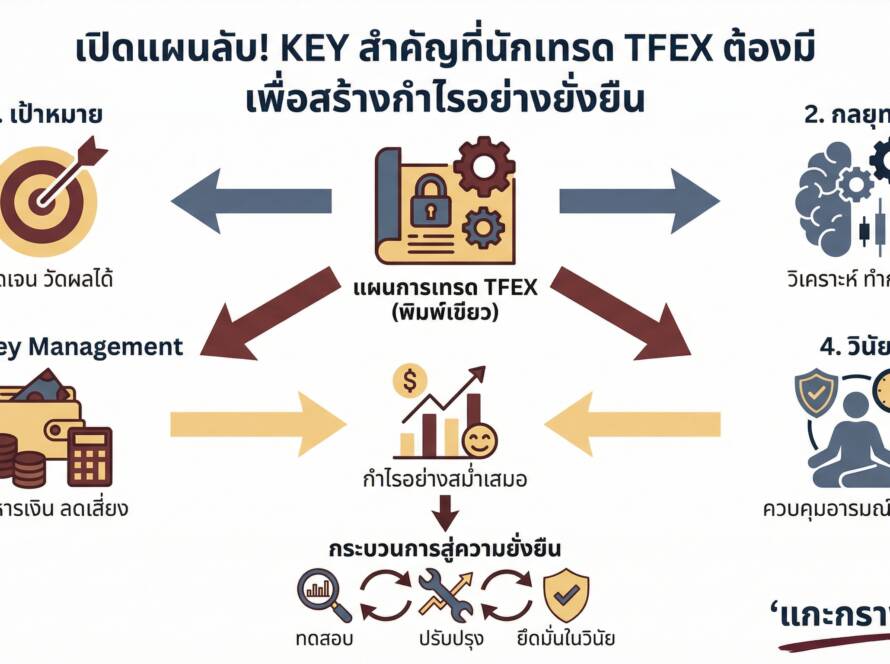 อินโฟกราฟิกสรุปเรื่อง "แผน" KEY สำคัญที่คนเทรด TFEX ต้องมี | แกะกราฟกับกุ๊ก