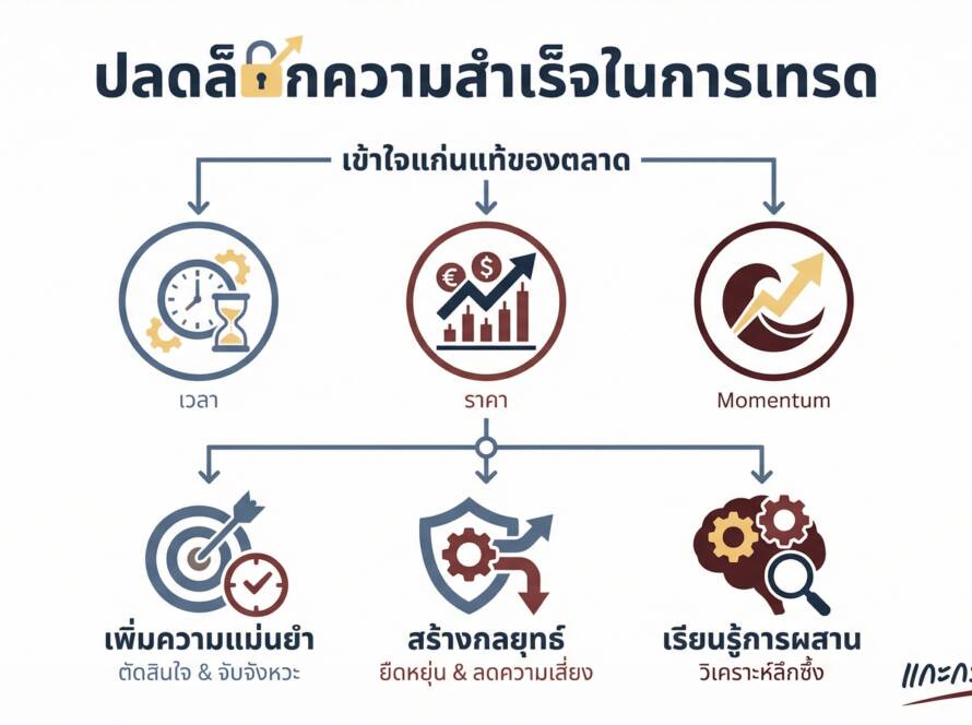 อินโฟกราฟิกสรุปเรื่อง เวลา ราคา และ Momentum ช่วยเรื่องการเทรดอย่างไร | แกะกราฟกับกุ๊ก