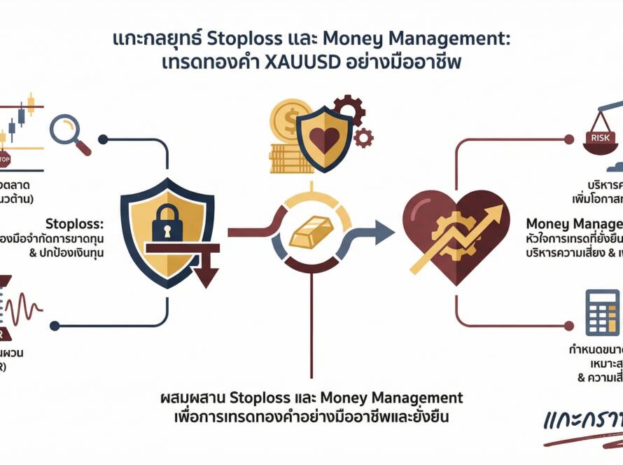 อินโฟกราฟิกสรุปเรื่อง เทคนิคการวาง Stoploss และ Money Management - Ep.1 #แกะกราฟกับกุ๊ก #ทองคำ #xauusd #trading #forex