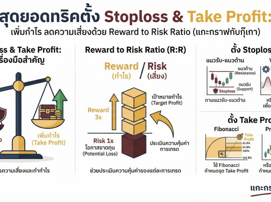 อินโฟกราฟิกสรุปเรื่อง ทริคในการตั้งStoploss กับ Take Profit / Reward to Risk Ratio