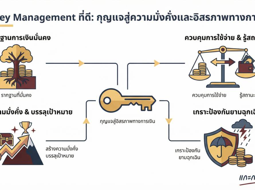 อินโฟกราฟิกสรุปเรื่อง Money Managementที่ดี มีชัยไปกว่าครึ่ง