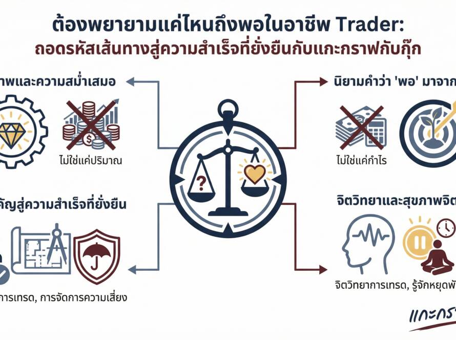 อินโฟกราฟิกสรุปเรื่อง ต้องพยายามแค่ไหนถึงพอในอาชีพ Trader