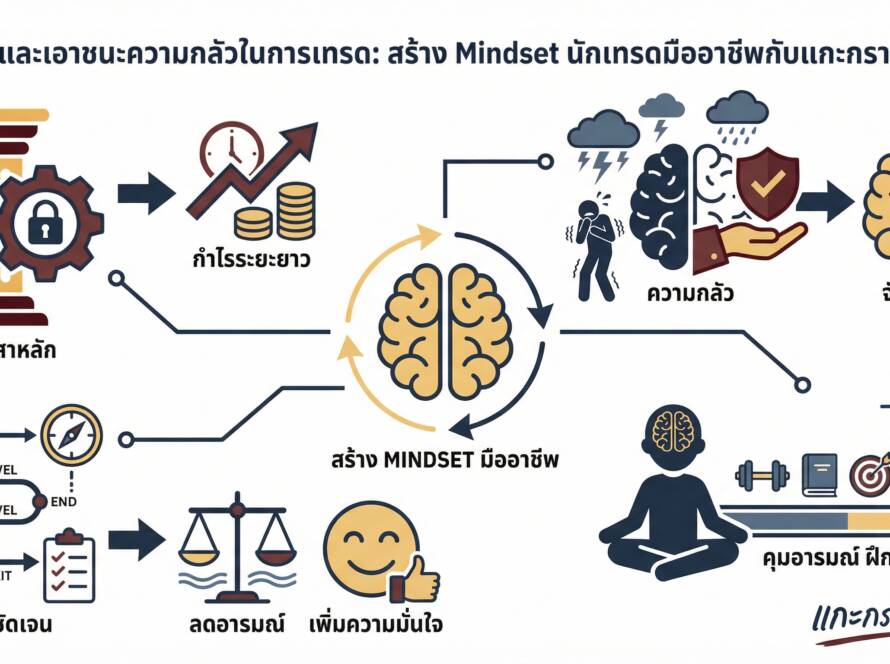 อินโฟกราฟิกสรุปเรื่อง การฝึกวินัย และการเอาชนะความกลัวในการเทรด Ep.3